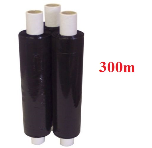 300m - 6x Black Extended Pallet Strech Wrap