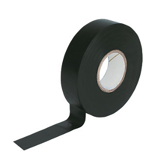 1 roll x Black PVC Electrical Tape 18 mm x 20m