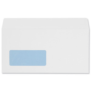 500x DL 220x110mm Window Envelopes